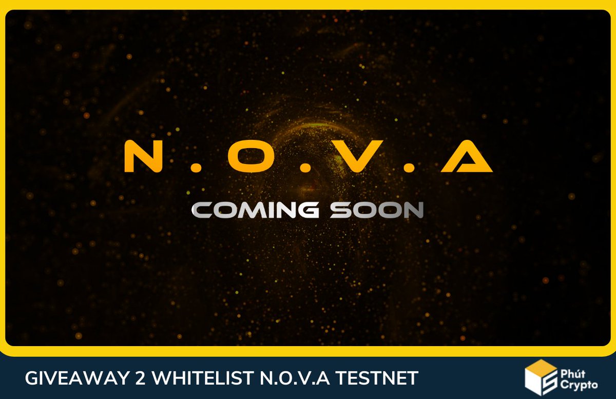 🔥Giveaway 2 Whitelist NOVA Testnet dự án ByteNova #5PC <a href="/BytenovaAI/">ByteNova</a> 

N.O.V.A là sản phẩm của ByteNova được thiết kế để trở thành bạn đồng hành và trợ lý cá nhân trên Web3, hỗ trợ giao dịch tiền mã hóa.

WL này sẽ là dạng mã code để bạn có thể sử dụng trong