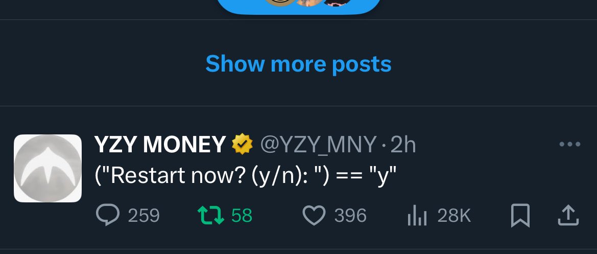 kryptochaser1's tweet photo. Mhmm???? New $yzy https://t.co/VZTm0VwrF0