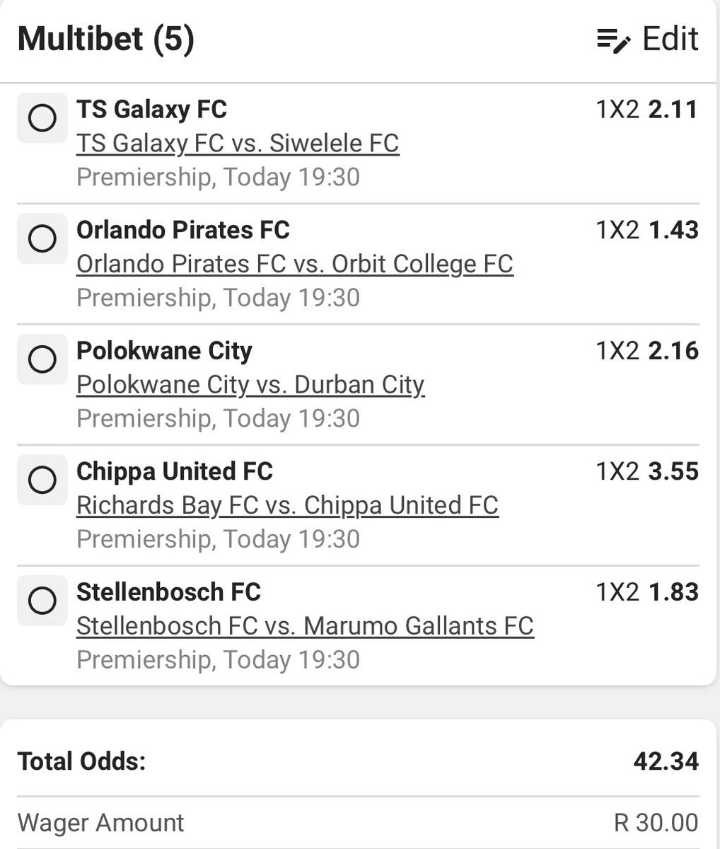 Just 5 Betway PL Straight Wins ✅🔥
Booking Code 👍 BWD1E0CE8