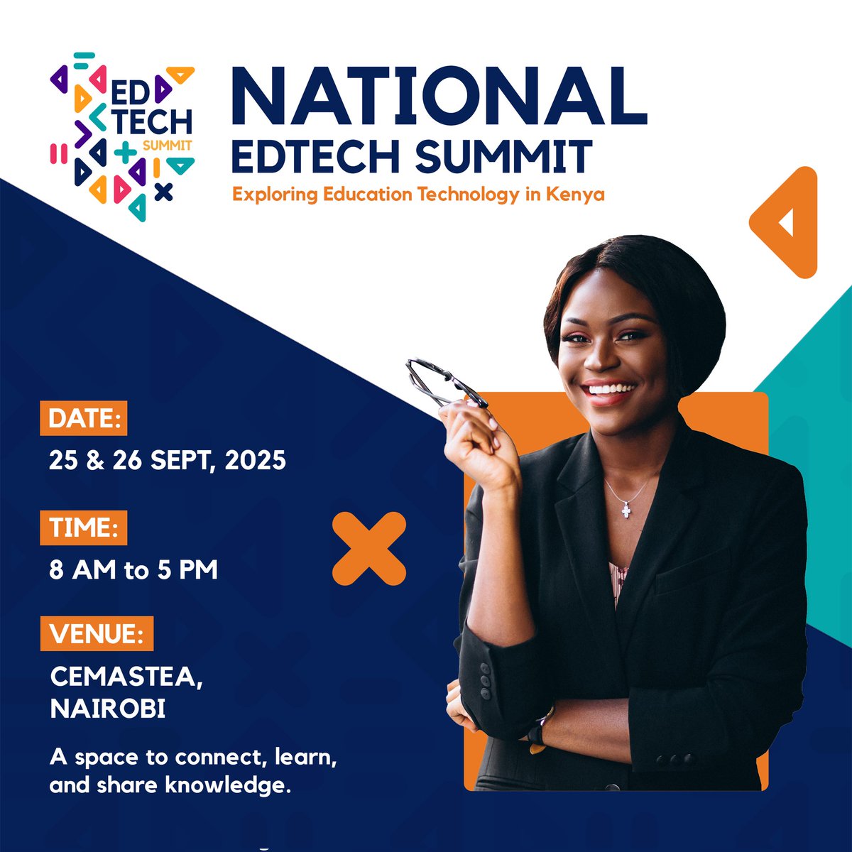The National EdTech Summit is back! 
On 25th &amp; 26th September 2025, we shall convene in Nairobi to explore EdTech in Kenya, and ways we can transform our education sector for better. Register here: bit.ly/3JRpqiP 
See you soon!
#NationalEdTechSummit2025  #EdTechKenya