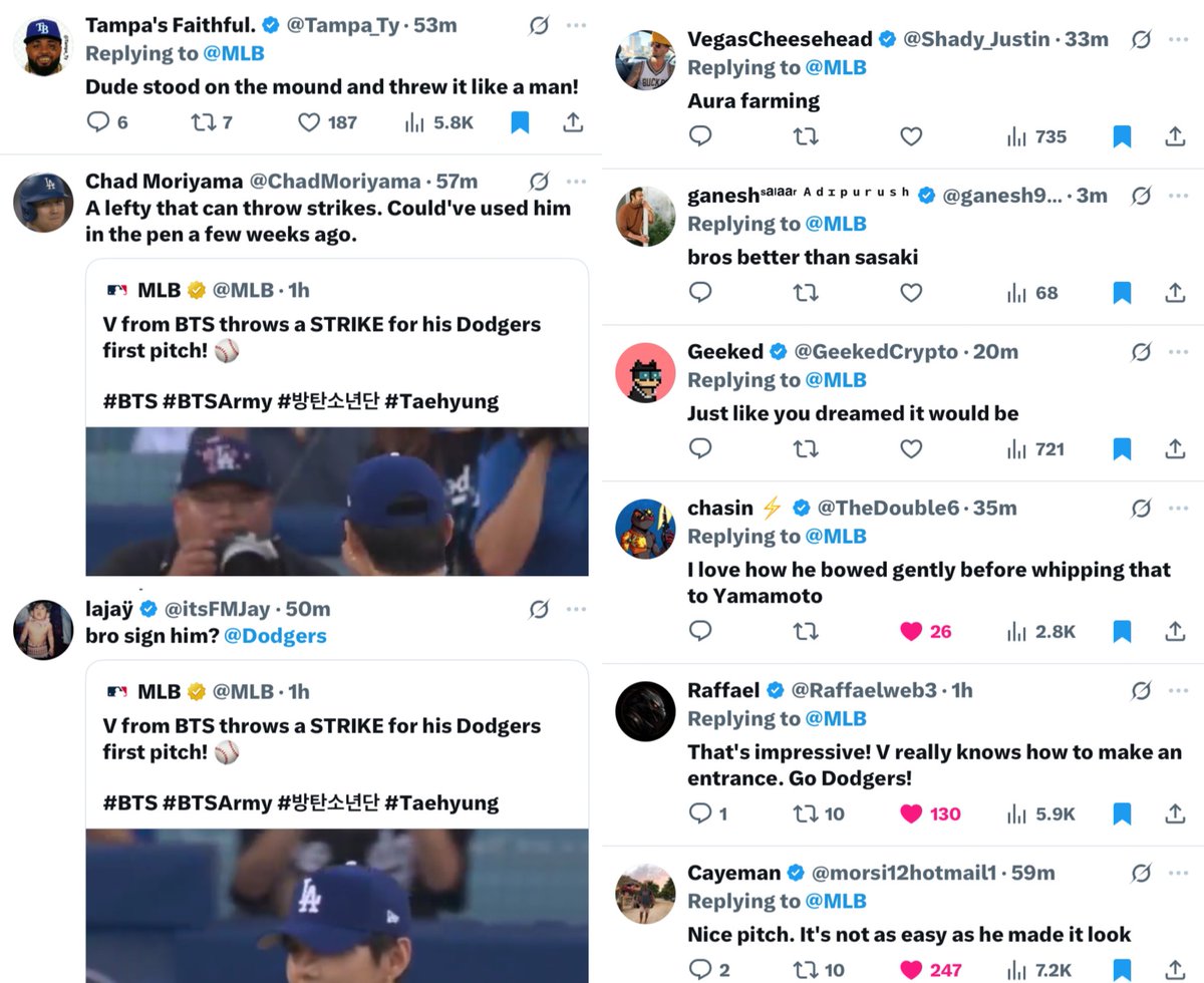 "A lefty that can throw strikes." 

Seeing all of these praises for taehyung from the locals is truly REMARKABLE. You deserve all of the love in the world, our taetae. Okay, now everyone is into him AHHHHH