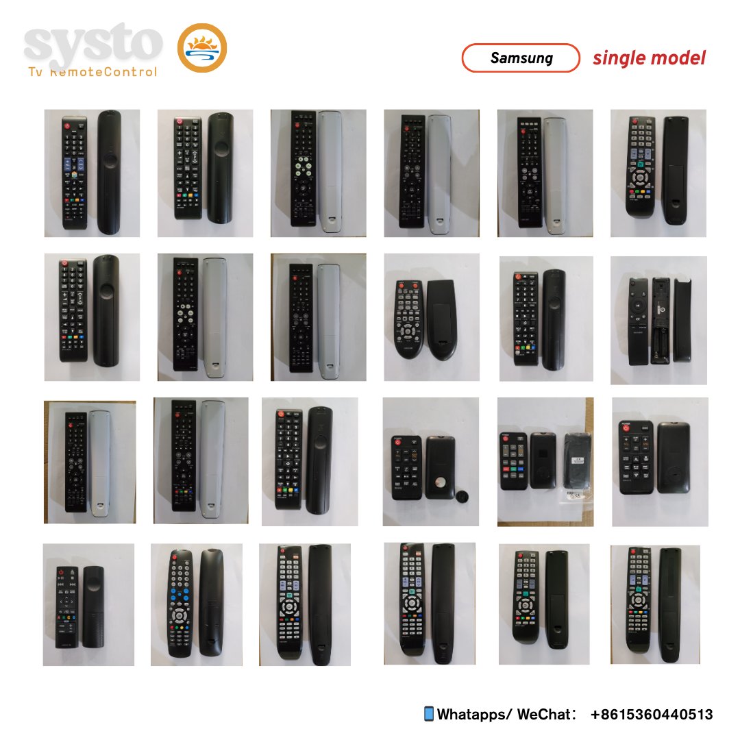 SystoRemote's tweet image. Support customization👉SamsungSingle model🔥
🔗systo.hk
🔗linktr.ee/SystoOfficial
📱WhatsApp/WeChat：8615360440513
#tv #tvremotecontrol #tvremote #customized #remotecontrol #IntelligentLife #factory #exporttrad