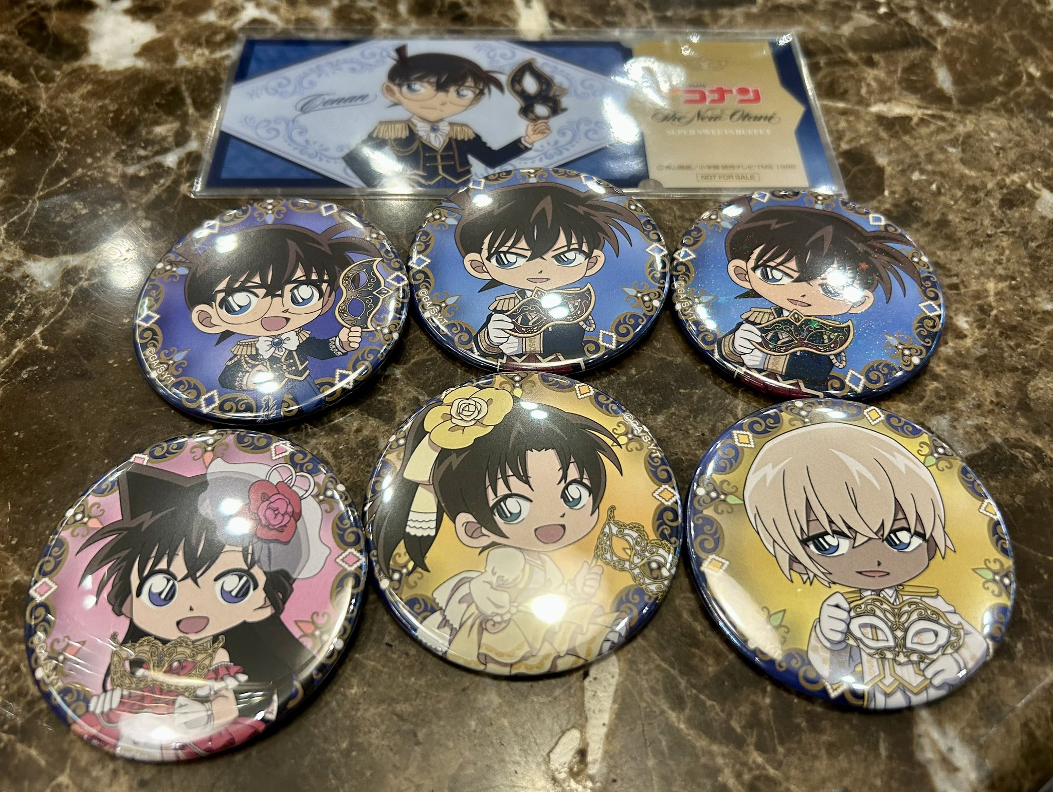 かあいいちゃん缶バッジ コウペンちゃん ブラインド織り布缶バッジ【単品】 – コウペン
