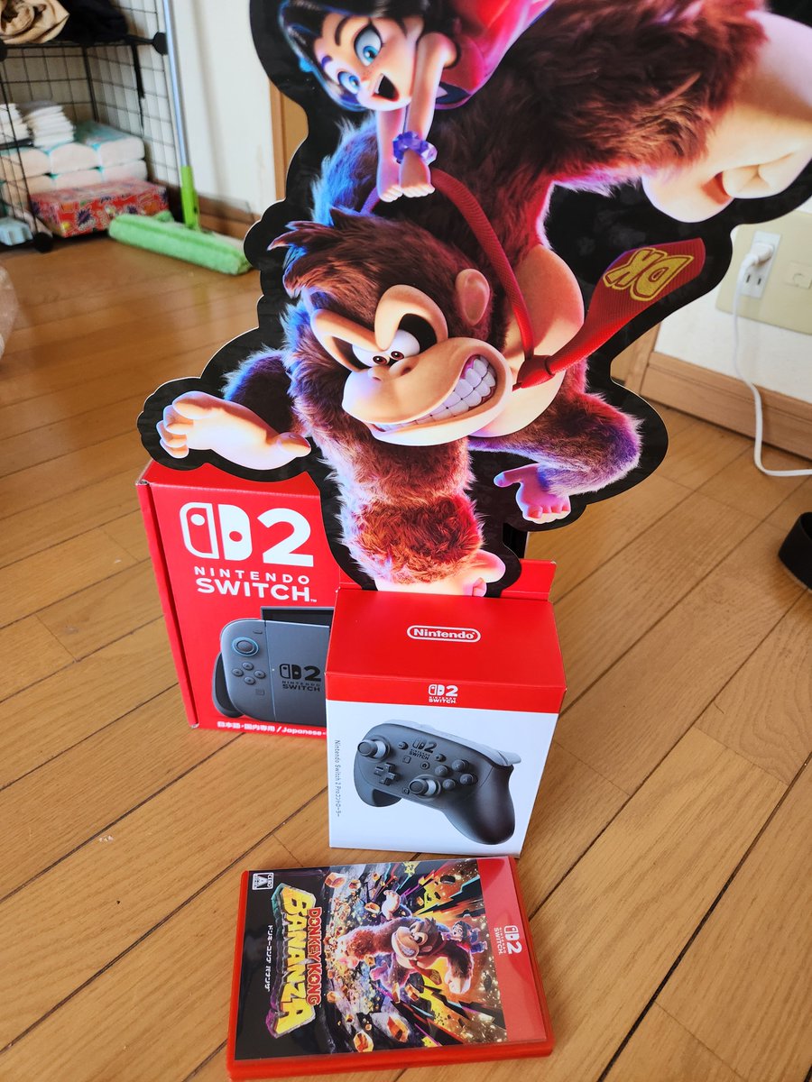 ウチにもやっときたで！Switch2がよぉ！早く仕事終われ