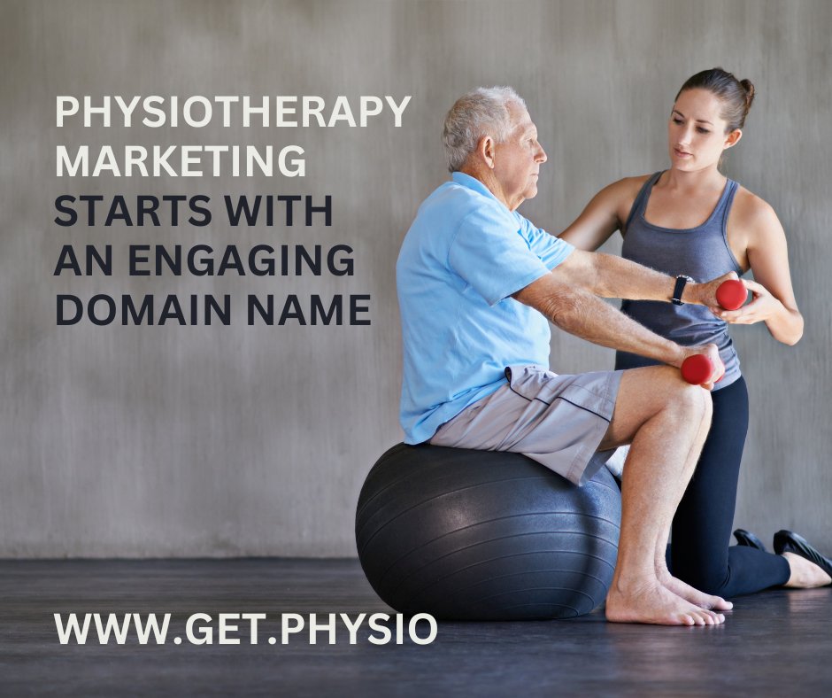 All modern marketing begins with a website and all websites begin with an engaging domain name. 

For physiotherapists a .physio domain is short, punchy, and easy to say, type and remember. 

Get yours at get.physio.