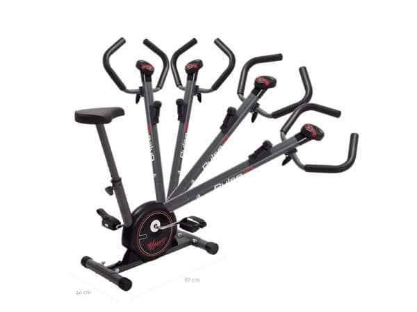 Decathlon analiza un estudio de consumo y lanza una línea de bicicletas estáticas con más manillares para que los clientes en casa pueda colgar todavía más camisas y toallas en ellas.