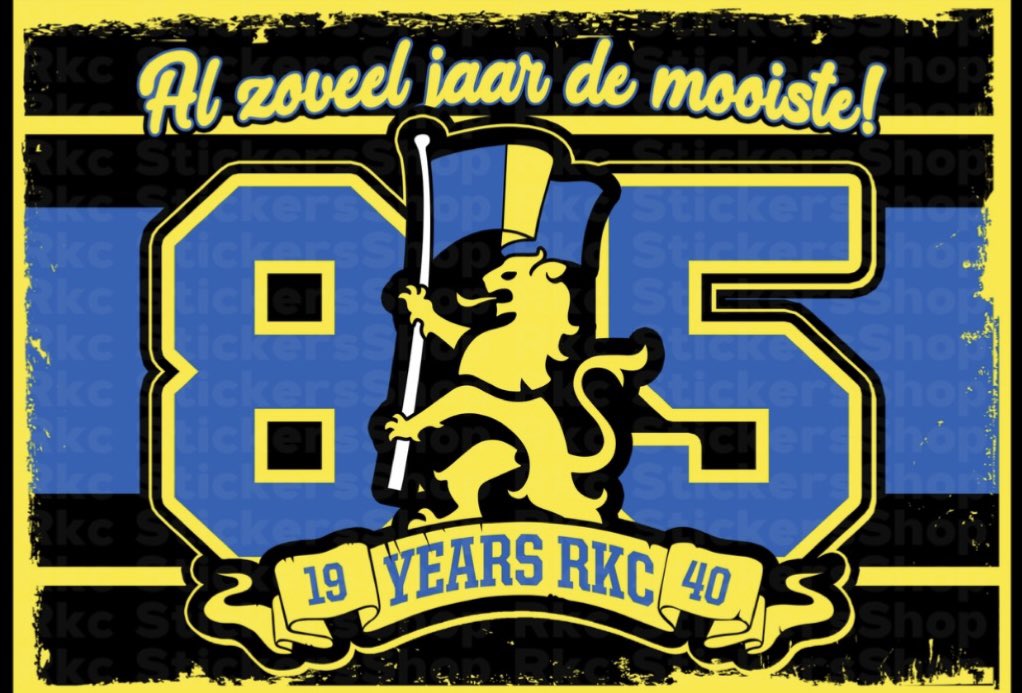 SuperVakF's tweet image. Vandaag 85 jaar 🍰 op naar de 100. 
@RKCWAALWIJK