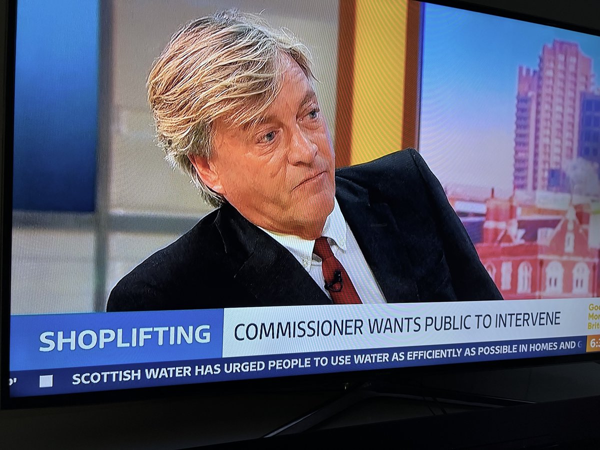 deanbegley1's tweet photo. Richard Madeley talking about shoplifting this morning
Irony completely lost on the guys over @GMB 🍷
#GMB https://t.co/ILdibUmDAb