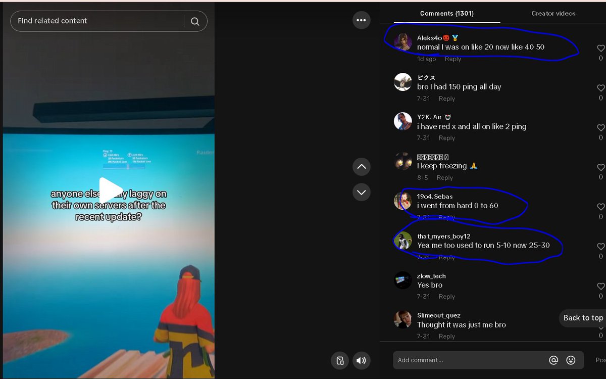 ItBumpy's tweet image. This game fucking sucks i use to get 18/20ping for over a month now since that shitty ass update now im 50ping in creative 50+ Tiktoks talking about it

Ever since the last update of the last season