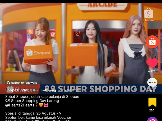 aldiwoodyy's tweet photo. keren banget dah dan gak nyangka banget kalo iklan shopee ada Hearts2Hearts nya loh #SHOPEE99withHearts2Hearts https://t.co/Twp9b1NQcS