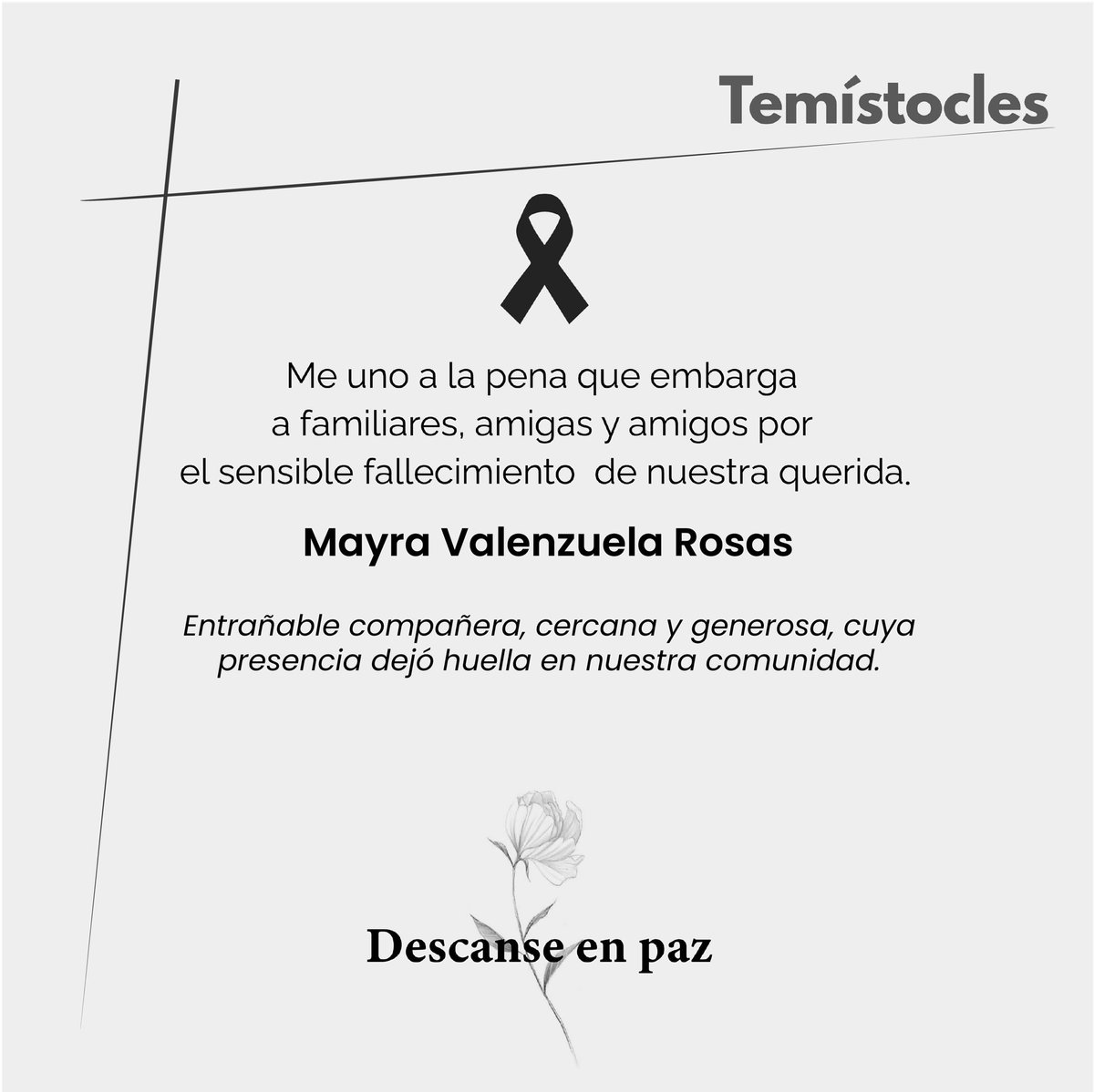 Descansa en paz Mayra 🕊️
