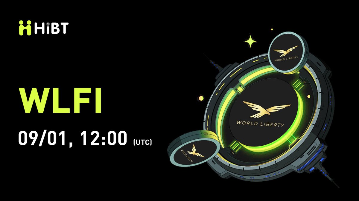 🚀 $WLFI (World Liberty Financial) will soon be listed on #Hibt <a href="/worldlibertyfi/">WLFI</a>

🔥 Pair: WLFI/USDT
💼 Network: ERC20

⏰ Trade: hibt.com/trade/WLFI-USDT
✍️ Details: support.hibt.com/hc/en-us/artic…

#WLFI #Crypto #Web3 #CryptoListing