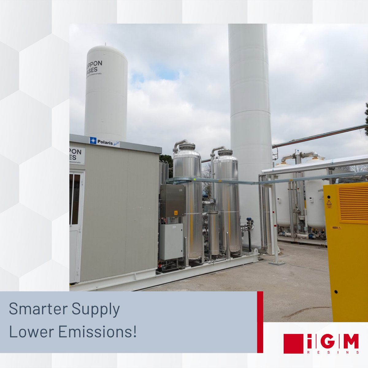 At iGM Resins we have taken a meaningful step toward sustainability with the installation of a new cryogenic nitrogen plant at our Mortara site in Italy.
It is a strong milestone in our commitment to responsible manufacturing and environmental stewardship.
igmresins.com/en/news-events…