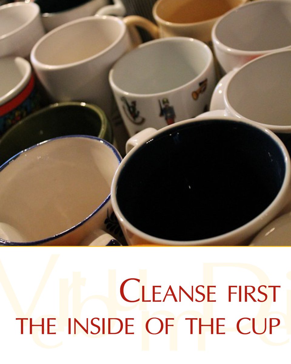 Gospel of the Day (Matthew 23,23-26)

"Woe to you, scribes and Pharisees, you hypocrites. You cleanse the outside of cup and dish, but inside they are full of plunder and self-indulgence. Blind Pharisee, cleanse first the inside of the cup, so that the outside also may be clean."