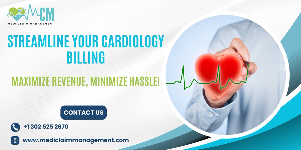 mediclaimmngmnt's tweet image. Simplify Cardiology Billing & Maximize Practice Revenue
👉 Contact us now to schedule a free consultation
+1 302 525 2670
mediclaimmanagement.com/contact-us
#cardiologybillingservices #medicalbillingsolutions #cardiologycoding #revenuecyclemanagement