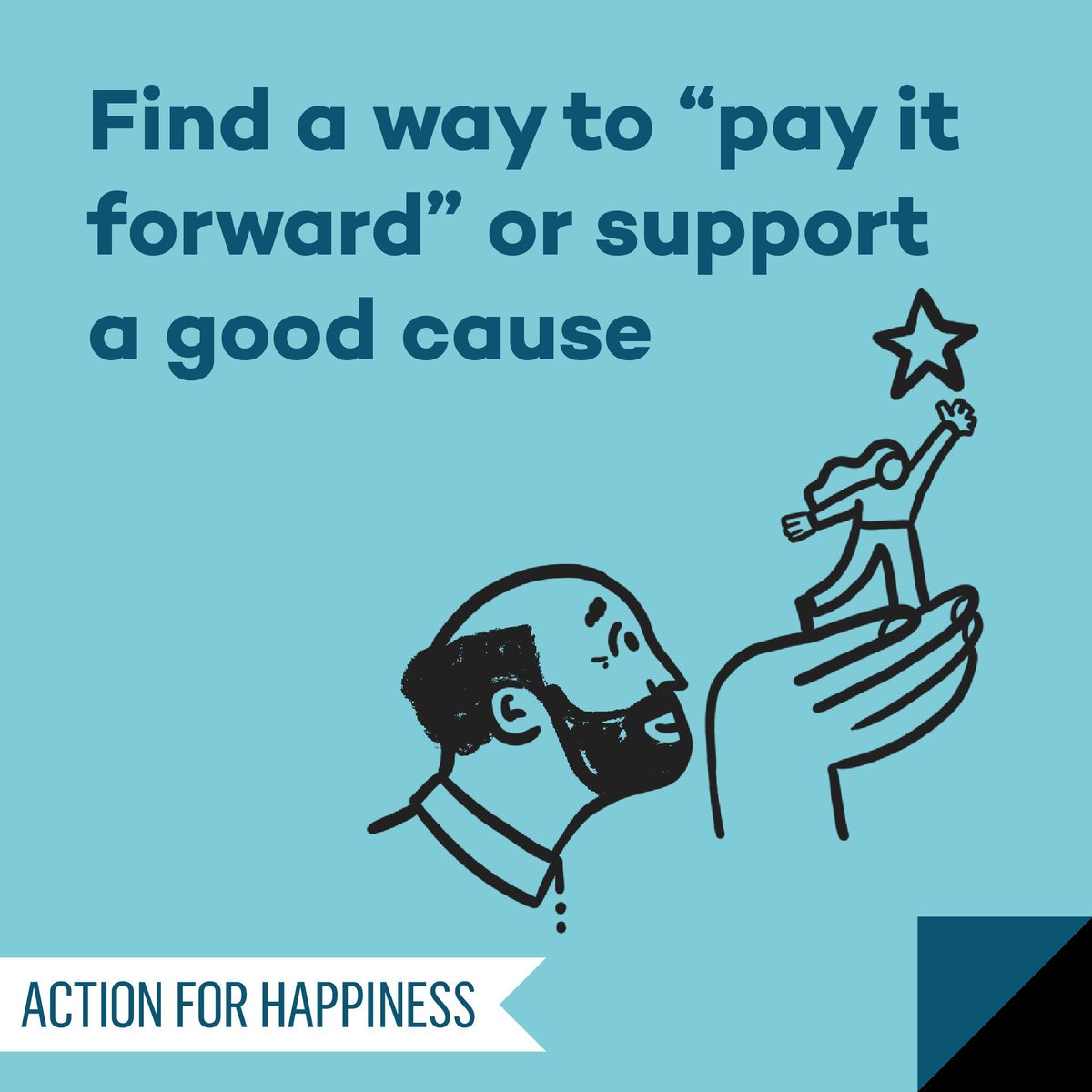 actionhappiness's tweet image. Altruistic August - Day 26: Find a way to &apos;pay it forward&apos; or support a good cause actionforhappiness.org/altruistic-aug… #AltruisticAugust