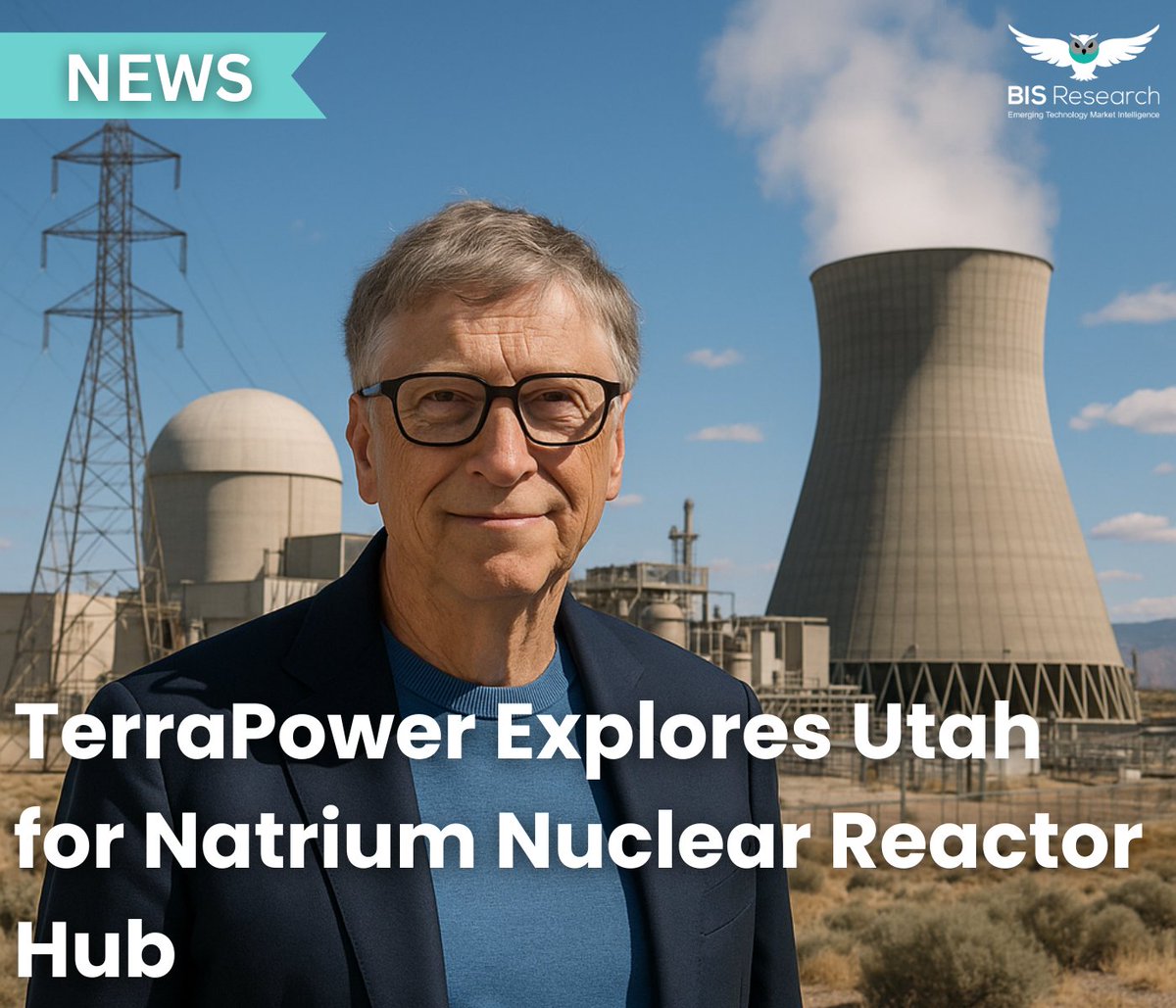 Bill Gates–backed <a href="/TerraPower/">TerraPower</a> partners with Utah to identify Natrium reactor sites. The sodium-cooled design integrates #EnergyStorage targeting regulatory approval &amp; deployment amid U.S. #CleanEnergy transition &amp; water-efficiency demands.

#power #billgatesis #EnergyStorage