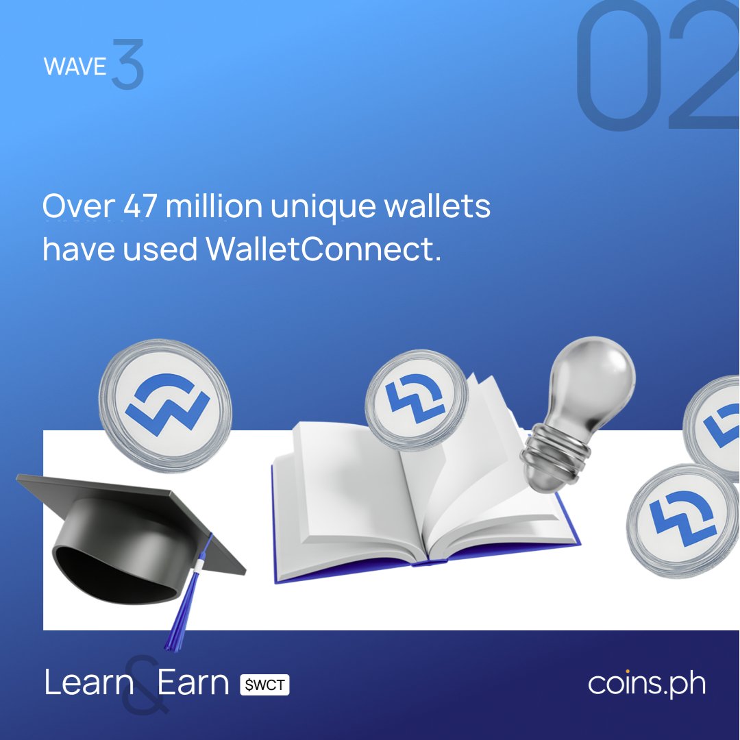 coinsph's tweet photo. Here’s your first batch of Fun Facts for this week’s $WCT (@WalletConnect) Learn & Earn Wave 3! 

Get a chance to win YOUR SHARE of the ₱12,800+ Prize Pool! 

Join this week’s Learn and Earn by: 
✅ Doing the Gleam tasks 👉 https://t.co/aAVQ1MgMNo
✅ Completing the quiz on August 28. 

See you tomorrow for the next batch of fun facts!
#CoinsAcademy #CoinsRewards
