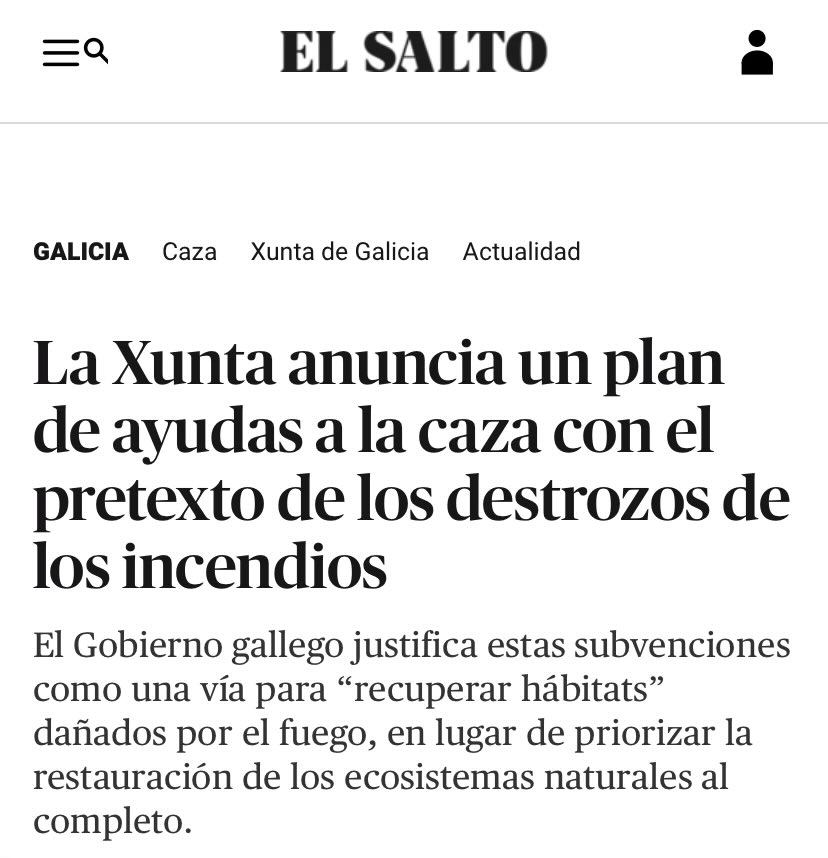 No hemos escuchado una palabra aún de la restauración de ecosistemas -si es que eso se puede hacer-, pero de que las comunidades que están ardiendo van a meter pasta a dolor a ganaderos y cazadores ya van varios titulares. Si es que nos lo ponen blanco y en botella.