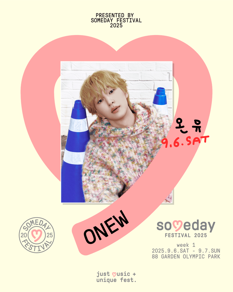 griffinenter's tweet photo. Someday Festival 2025

🗓2025.09.06 (SAT)

#온유 #ONEW https://t.co/RrPjWae5W2