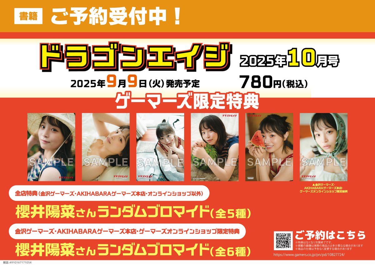 ゲーマーズ特典 ブロマイド 全6種 コンプリートセット 櫻井陽菜 ドラゴンエイジ 櫻井陽菜 ドラゴンエイジ ゲーマーズ 特典 ブロマイド