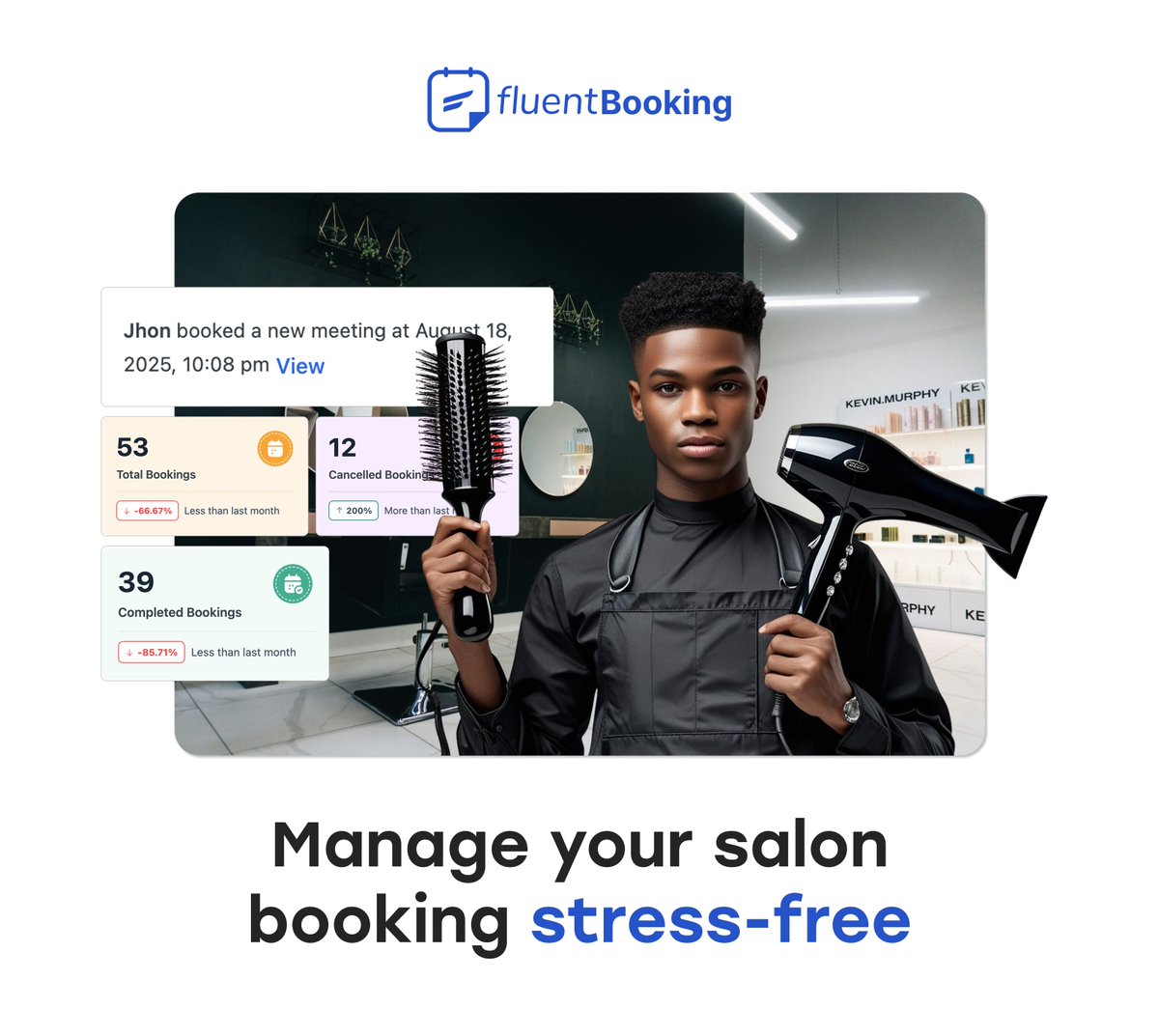 FluentBooking (@fluentbooking) on Twitter photo Running a salon is about creativity and client care. Handles your appointment scheduling with FluentBooking and focuses on delivering an exceptional experience.
#SmallBusinessTips #beautytips #appointmentbooking #wordpress Running a salon is about creativity and client care. Handles your appointment scheduling with FluentBooking and focuses on delivering an exceptional experience.
#SmallBusinessTips #beautytips #appointmentbooking #wordpress