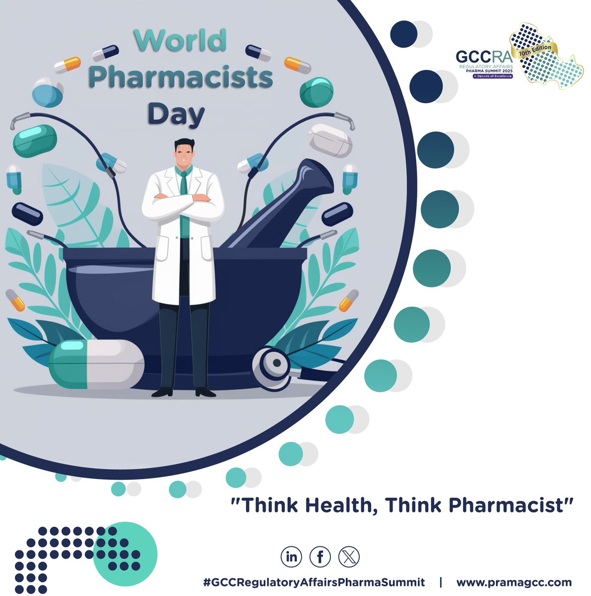 #WorldPharmacistsDay 2025 | “Think Health, Think #Pharmacist”
Pharmacists bridge #science, #regulation &amp; #patientcare; key to #sustainable, resilient #healthcare. Today we celebrate them as guardians of #health &amp; partners in #regulatory progress.
