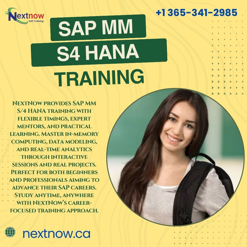 nextnowca's tweet image. NextNow offers SAP MM S/4 HANA online training with expert guidance, hands-on projects, and flexible learning for career growth. Visit nextnow.ca

Start your SAP career now! 🔥 
📱 +1 365-341-2985
📧 admin@nextnow.ca

#saps4hana
#hanacourse
#studysap
#sapcourse