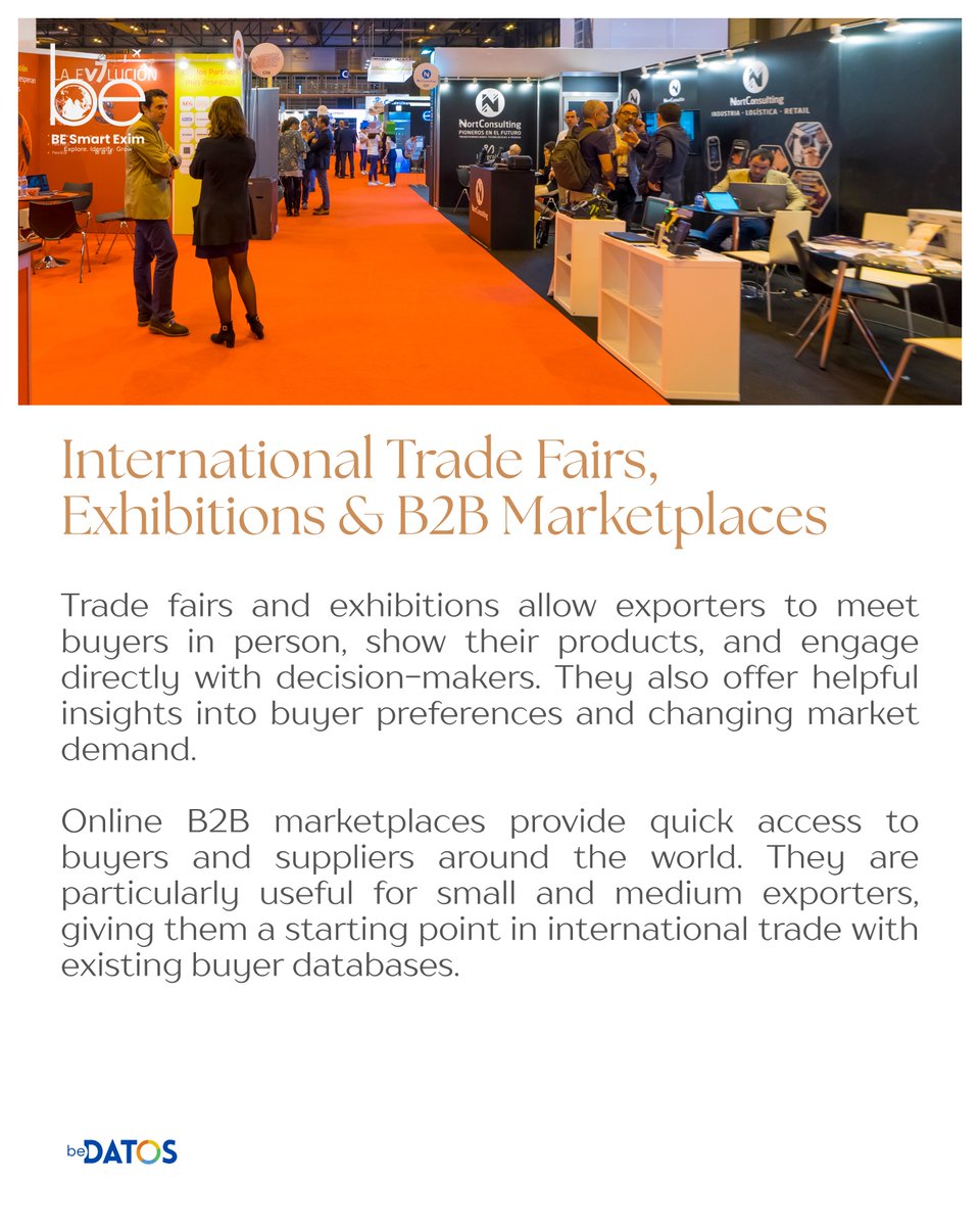 BEsmartexim's tweet image. Finding international buyers requires knowing their trade locations and terms.

To Know More, Visit: besmartexim.com

#besmartexim #bedatos #beyonddata #internationaltrade #exportdata  #exportimport #globalbusiness