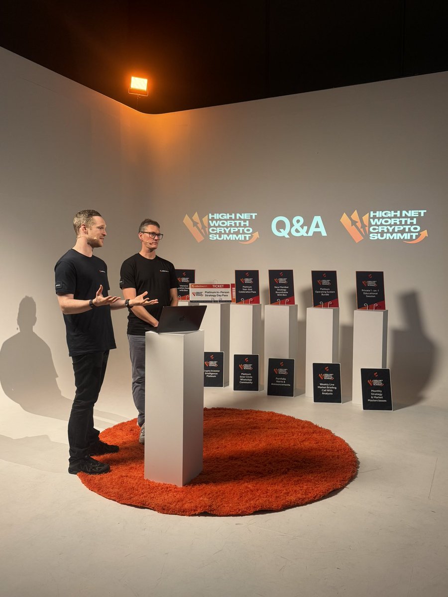 The brains trust finishing up another epic High Net Worth Crypto Summit.

Nearly 1,000 tuned in live.

Amazing.

<a href="/matt_willemsen/">Matt Willemsen</a> <a href="/IM_SimonAmery/">Simon</a>
