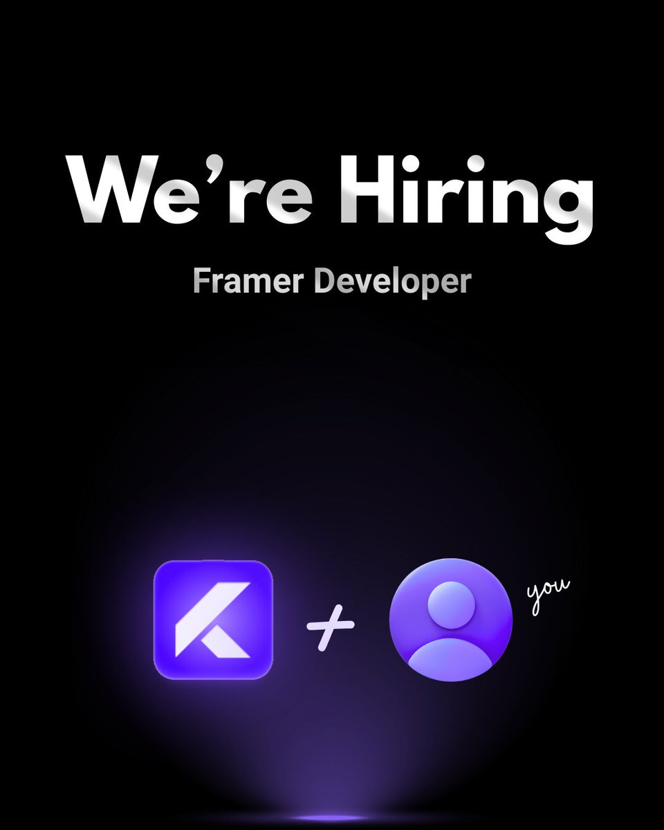 gayathri05m's tweet image. We're looking for experienced Web Designer & Framer Developers๐
๐ฎ๐ณ Based in India
๐ป Remote and Project based
๐ Mail us your best framer project along with your Portfolio
๐ฉ mgayathri5503@gmail.com
#hiring #framer #framerdeveloper #designer #webdesigner