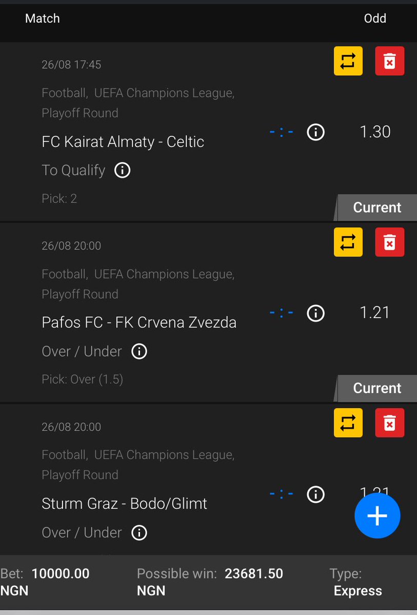B I G B.O.A (@boapunta_) on Twitter photo 2 odds Of The Day On GINJABET!
Code: KOGAB4
Not on Ginjabet? Sign up now: affiliates.ginjabet.com/visit/?bta=357…
Use Promo Code: BOAPUNTA
Get 100% bonus on ur first deposit 
Bet Responsibly 🔞 2 odds Of The Day On GINJABET!
Code: KOGAB4
Not on Ginjabet? Sign up now: affiliates.ginjabet.com/visit/?bta=357…
Use Promo Code: BOAPUNTA
Get 100% bonus on ur first deposit 
Bet Responsibly 🔞