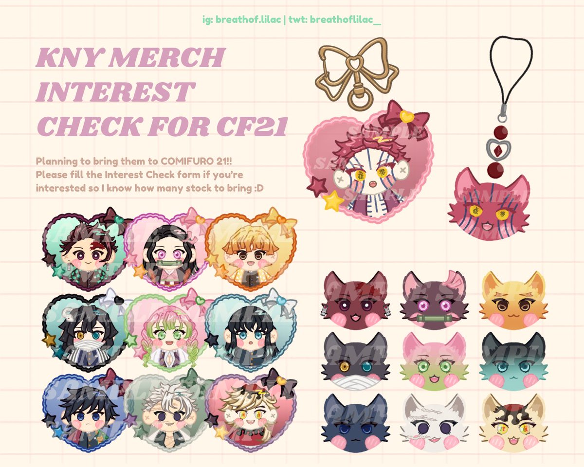 QUICK INTEREST CHECK FOR CF21

Planning to bring these KNY fanmerch to CF21 but idk how many to stock OTS 😖 I usually only bring 1-3 pcs each, so if you’re interested please help fill the form so I can know who to stock more 🥹🫶

🔗 bit.ly/InterestCheckB…

THANK YOU SM!!