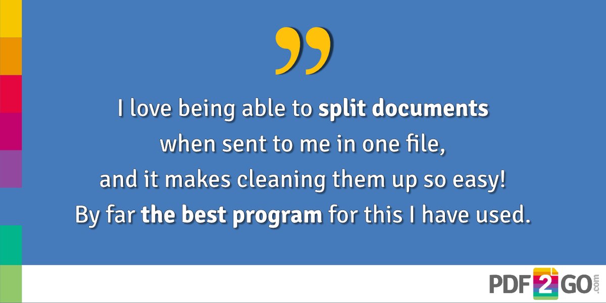 pdf2go_com's tweet image. Our users love how easy it is to split PDFs with our tool! 💻💡

Quick, simple, and super efficient.

Try it yourself! 

👉🏻 pdf2go.com/split-pdf

#TestimonialTuesday #PDF2Go #ProductivityMadeEasy #HappyUsers