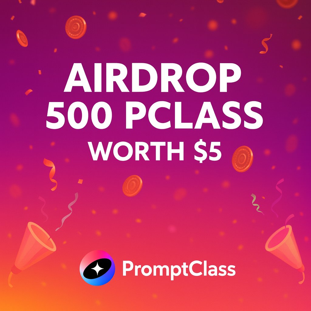 🚨 FCFS: First 2,000 people get 500 $PCLASS each!

How to claim 🎁
1⃣ Follow us
2⃣ ❤️ &amp; 🔁 this post
3⃣ Drop your ERC-20(Polygon) address and tag 3 friends

💰Rewards will be sent within 24 hours.