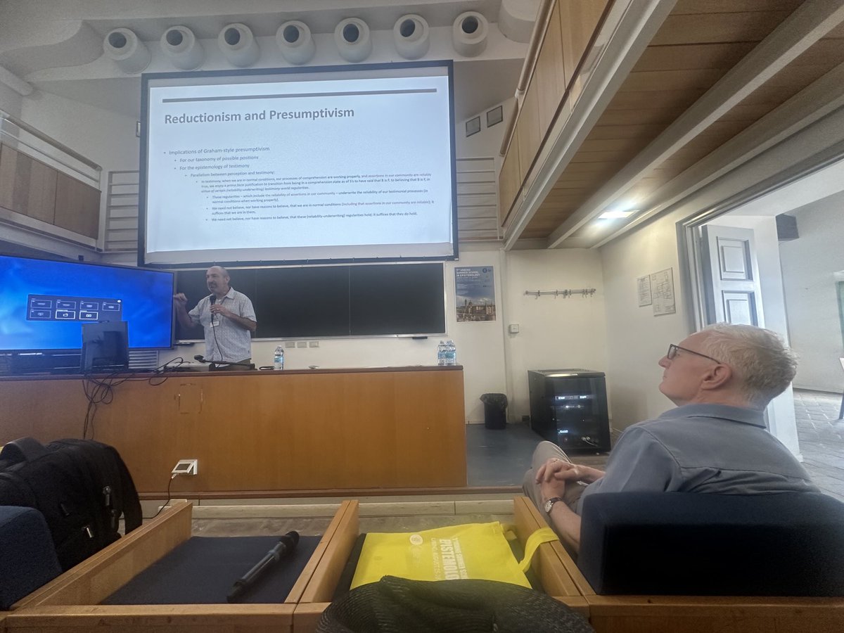 Tim listening to Sandy Goldberg in Urbino.