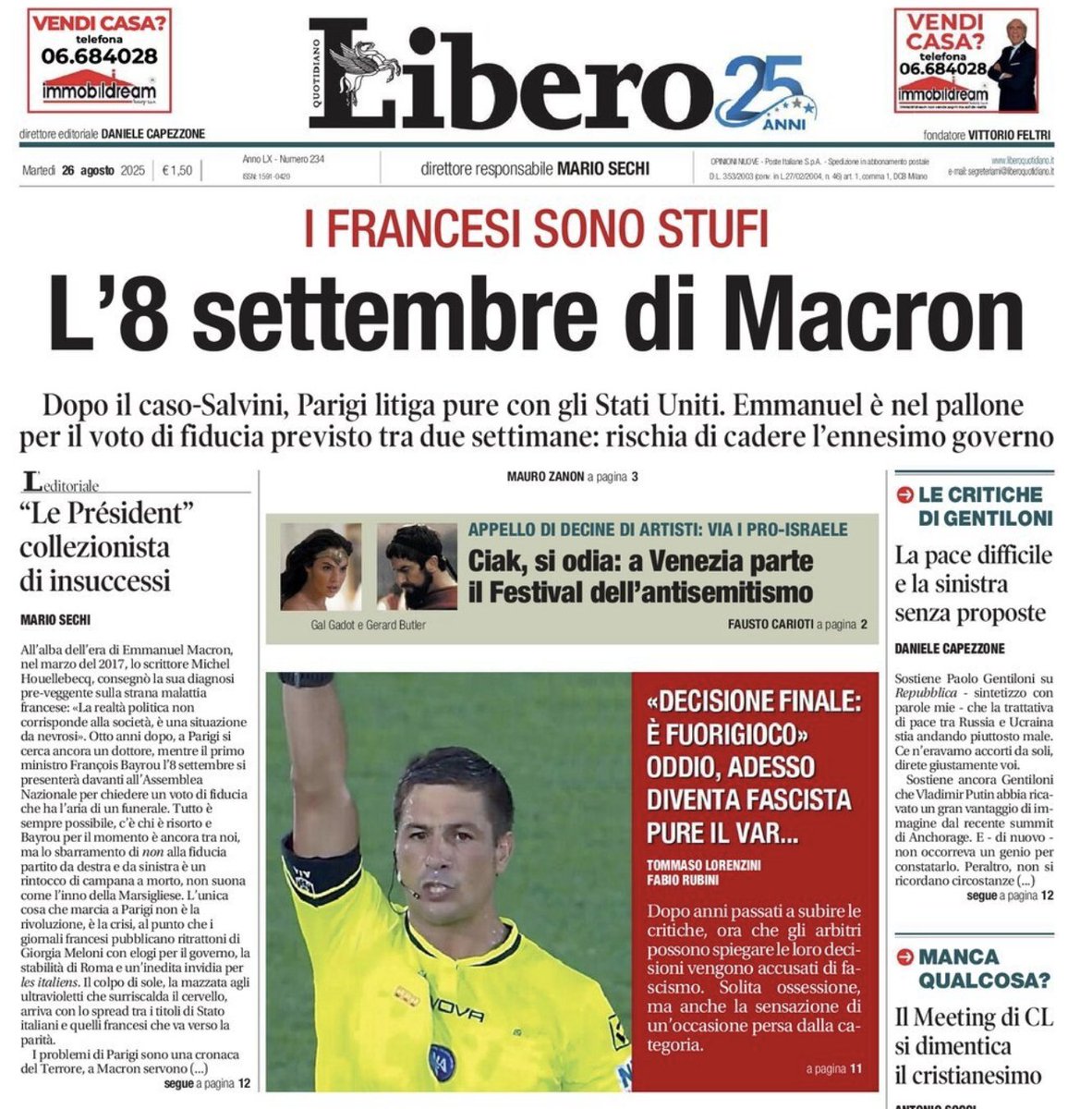 ItalianPolitica (@italianpolitics) on Twitter photo Dopo l'ennesima strage di #giornalisti di #Israele e bombardamento su un ospedale rimasto a #Gaza, perfino Netanyahu si "rammarica", MA NON quelle facce di tolla del <a href="/ilriformista/">Il Riformista</a>, <a href="/Libero_official/">Quotidiano Libero</a>, <a href="/tempoweb/">IL TEMPO</a>: a costoro gliene frega nulla se colleghi e persone innocenti muoiono. Dopo l'ennesima strage di #giornalisti di #Israele e bombardamento su un ospedale rimasto a #Gaza, perfino Netanyahu si "rammarica", MA NON quelle facce di tolla del <a href="/ilriformista/">Il Riformista</a>, <a href="/Libero_official/">Quotidiano Libero</a>, <a href="/tempoweb/">IL TEMPO</a>: a costoro gliene frega nulla se colleghi e persone innocenti muoiono.