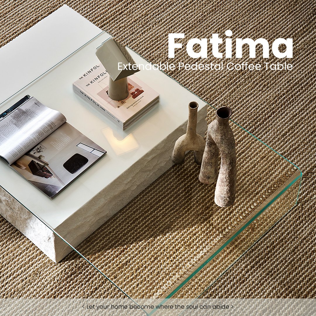 Dcconcept123's tweet image. The Fatima Extendable Pedestal Coffee Table proves that true elegance lies in simplicity.
Its flexible design effortlessly adapts to both compact spaces and spacious layouts.

#CoffeeTable #ExtendableTable #livingroomdecor #LivingRoomGoals #homedecor #modernfurniture