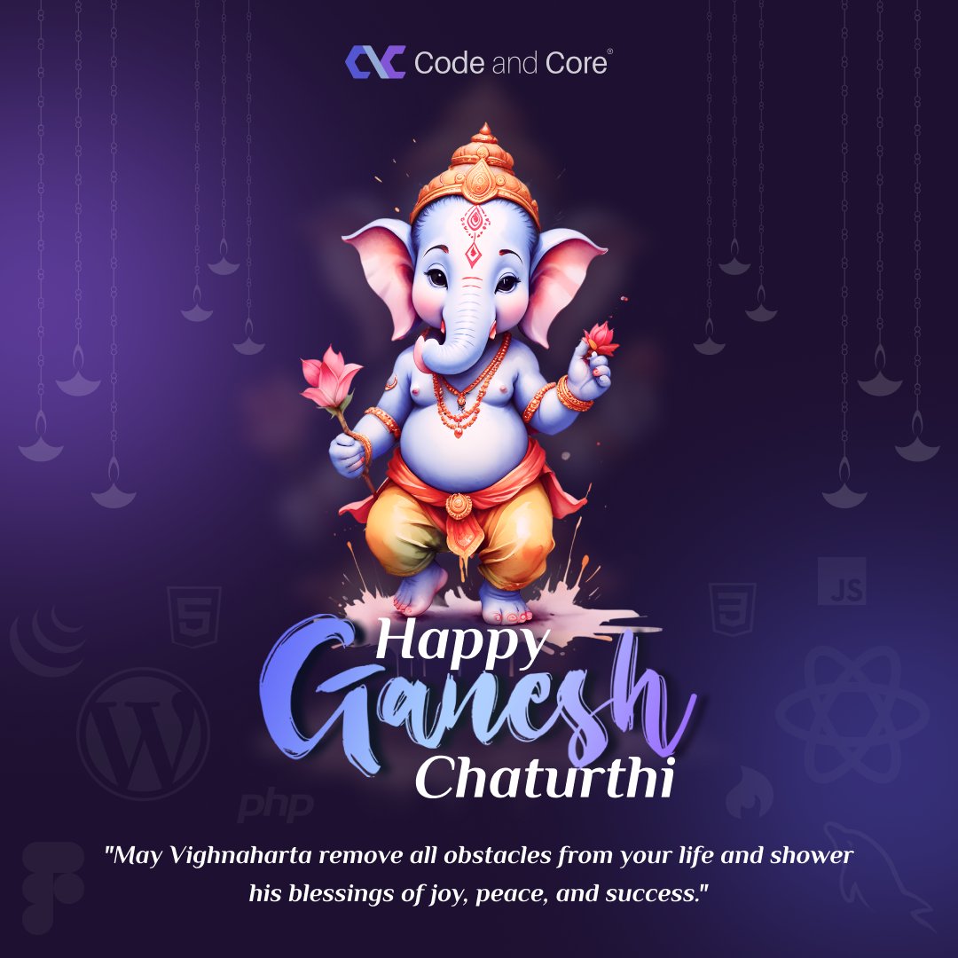 codeandcore's tweet image. ✨🙏 𝐆𝐚𝐧𝐩𝐚𝐭𝐢 𝐁𝐚𝐩𝐩𝐚 𝐌𝐨𝐫𝐲𝐚! 🙏✨
Just like clean code brings harmony to a project, may Bappa bring clarity and balance to our lives.
Let’s debug our worries, upgrade our hopes, and deploy happiness this festive seaso
#CodeAndCore #GanpatiBappaMorya #WebDevVibes