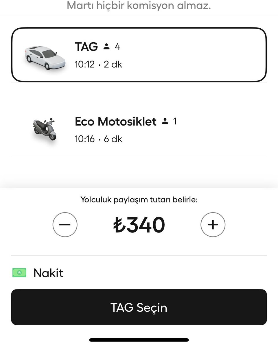 Tagla gitmek artık daha pahalı sarı taksiler daha ucuza gidiyo