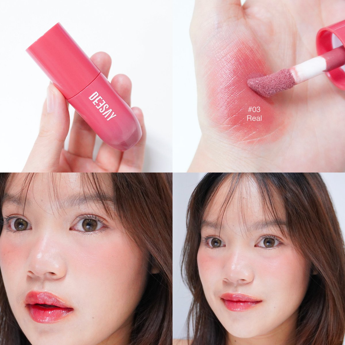 แก้มดูป๊อปน่ารักขึ้นมาทันที!! เมื่อใช้ #Deesay ลิควิดบลัชเซรั่ม เนื้อบลัชเบา เกลี่ยง่าย แต่เม็ดสีแน่นมาก แตะนิดเดียวคือสีชัดแล้วนะ ล่ะสีคือติดทนดีมาก เราใช้สี 03 Real ทาแล้วแก้มมีความป๊อปน่ารัก เล่นแสงล่ะสวยมากกกก✨

#DeesayLiquidBlush #บลัชแก้มป๊อป  #ใช้ดีบอกต่อ