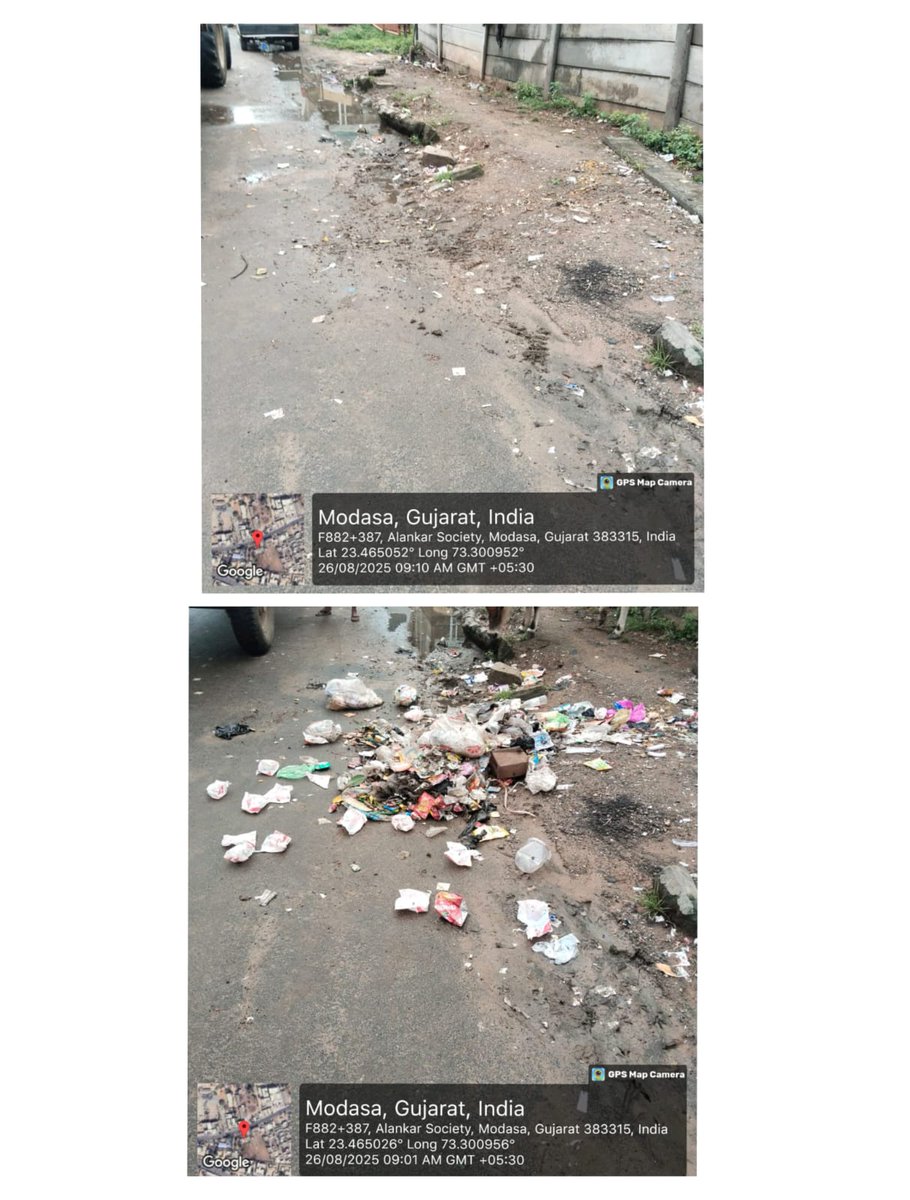 CO, Modasa (@co_modasa) on Twitter photo "ENDING PLASTIC POLLUTION" ૨૦૨૫ અંતર્ગત મોડાસા નગરપાલિકા દ્વારાતા. ૨૬/૦૮/૨૦૨૫ ના રોજ GVP પોઈન્ટની સાફ સફાઈ કામગીરી કરવામાં આવેલ છે.#NirmalGujarat2
<a href="/MoHUA_India/">Ministry of Housing and Urban Affairs</a>
<a href="/SwachhBharatGov/">Swachh Bharat Urban</a>
<a href="/sbmugujarat/">Swachh Bharat Mission Urban - Gujarat</a>
<a href="/CMOGujarat/">Karma Patel</a>
<a href="/rcmgandhinagar/">RCM, Gandhinagar Zone</a>
<a href="/CollectorArv/">Collector & District Magistrate, Arvalli</a> "ENDING PLASTIC POLLUTION" ૨૦૨૫ અંતર્ગત મોડાસા નગરપાલિકા દ્વારાતા. ૨૬/૦૮/૨૦૨૫ ના રોજ GVP પોઈન્ટની સાફ સફાઈ કામગીરી કરવામાં આવેલ છે.#NirmalGujarat2
<a href="/MoHUA_India/">Ministry of Housing and Urban Affairs</a>
<a href="/SwachhBharatGov/">Swachh Bharat Urban</a>
<a href="/sbmugujarat/">Swachh Bharat Mission Urban - Gujarat</a>
<a href="/CMOGujarat/">Karma Patel</a>
<a href="/rcmgandhinagar/">RCM, Gandhinagar Zone</a>
<a href="/CollectorArv/">Collector & District Magistrate, Arvalli</a>