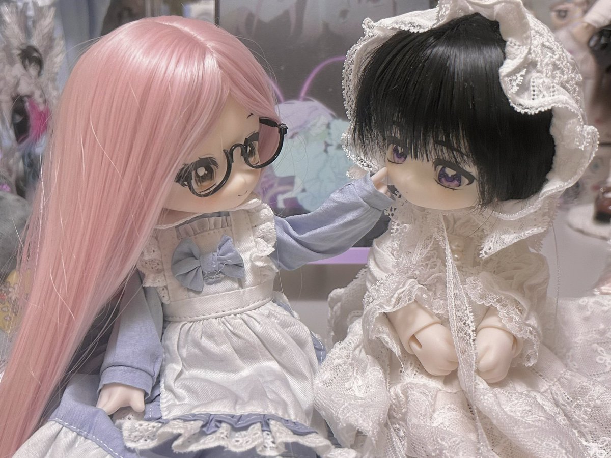 My babies🩷🩵🤍#mizisua