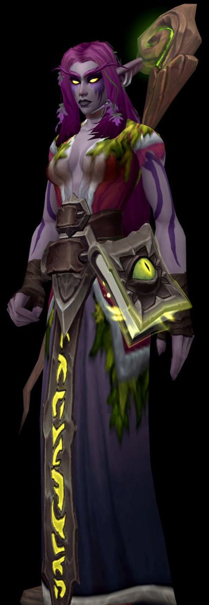 I just think she looks really neat, okay.

Failed Druid turned Warlock Night Elf