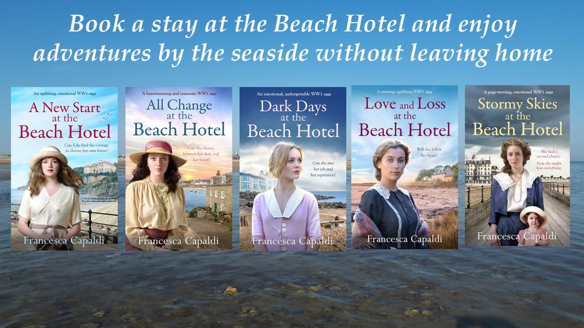 Francesca Capaldi Burgess Author (@fcapaldiburgess) on Twitter photo The women of the Beach Hotel have many challenges ahead of them as war rages on, but there’s still room for #romance, even if it's never plain sailing...
#TuesNews <a href="/RNAtweets/">Romantic Novelists' Association</a>
#HistoricalRomance #HistoricalFiction #WW1
Amazon: amzn.to/3VB89LA
Kobo: bit.ly/3XLvQmp The women of the Beach Hotel have many challenges ahead of them as war rages on, but there’s still room for #romance, even if it's never plain sailing...
#TuesNews <a href="/RNAtweets/">Romantic Novelists' Association</a>
#HistoricalRomance #HistoricalFiction #WW1
Amazon: amzn.to/3VB89LA
Kobo: bit.ly/3XLvQmp
