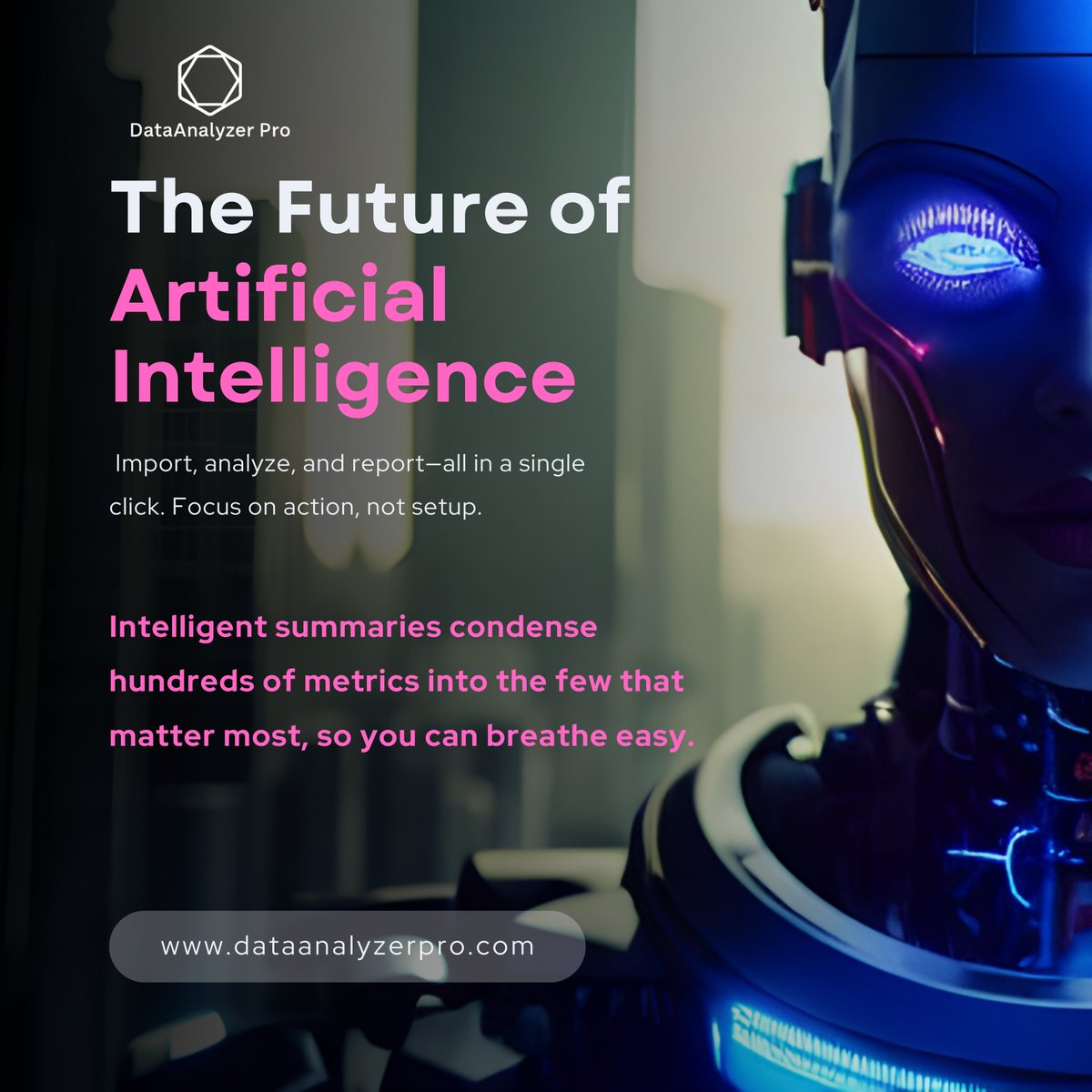 DataanalyzerPro's tweet image. ⚡ The future of Artificial Intelligence is smarter, faster, and simpler. Import, analyze, and report—all in one click. Intelligent summaries cut through the noise so you can focus on what truly matters. ✨ Stay ahead with DataAnalyzer Pro.
#ArtificialIntelligence #AIRevolution