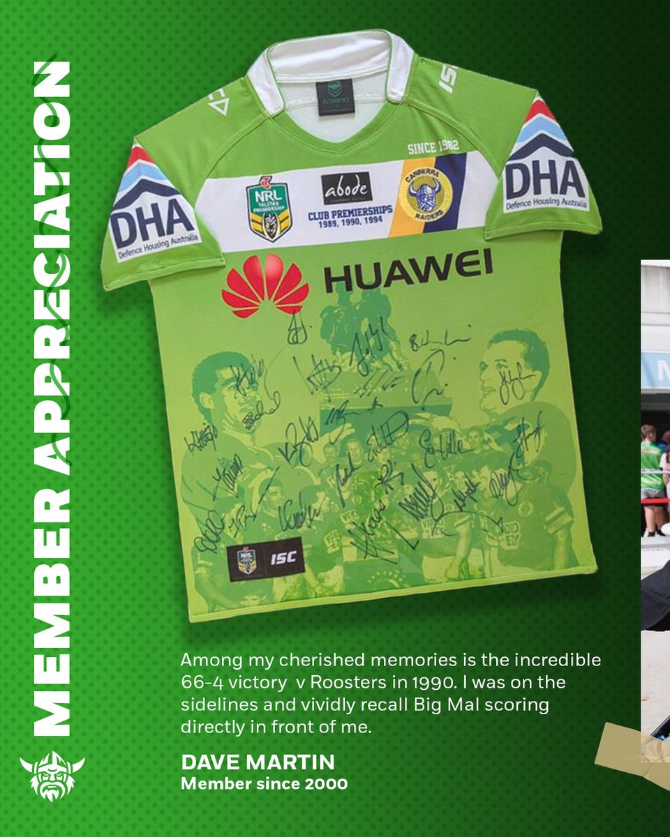 Through wins, losses, snow and sunshine – our members have been there for every moment. 💚

Read their Raiders journeys 👉 bit.ly/47xazEn

#WeAreRaiders