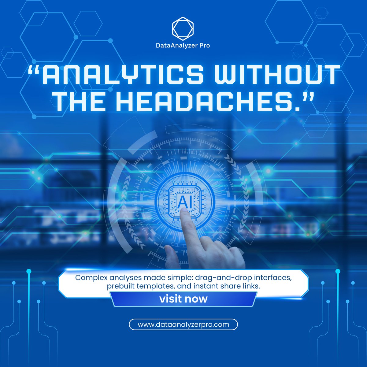 DataanalyzerPro's tweet image. 💡 "Analytics without the headaches." Say goodbye to complexity—drag-and-drop interfaces, prebuilt templates, and instant share links make advanced analytics effortless. 🔍 Get started now at dataanalyzerpro.com
#AnalyticsMadeEasy #AIAnalytics #DataScienceSimplified