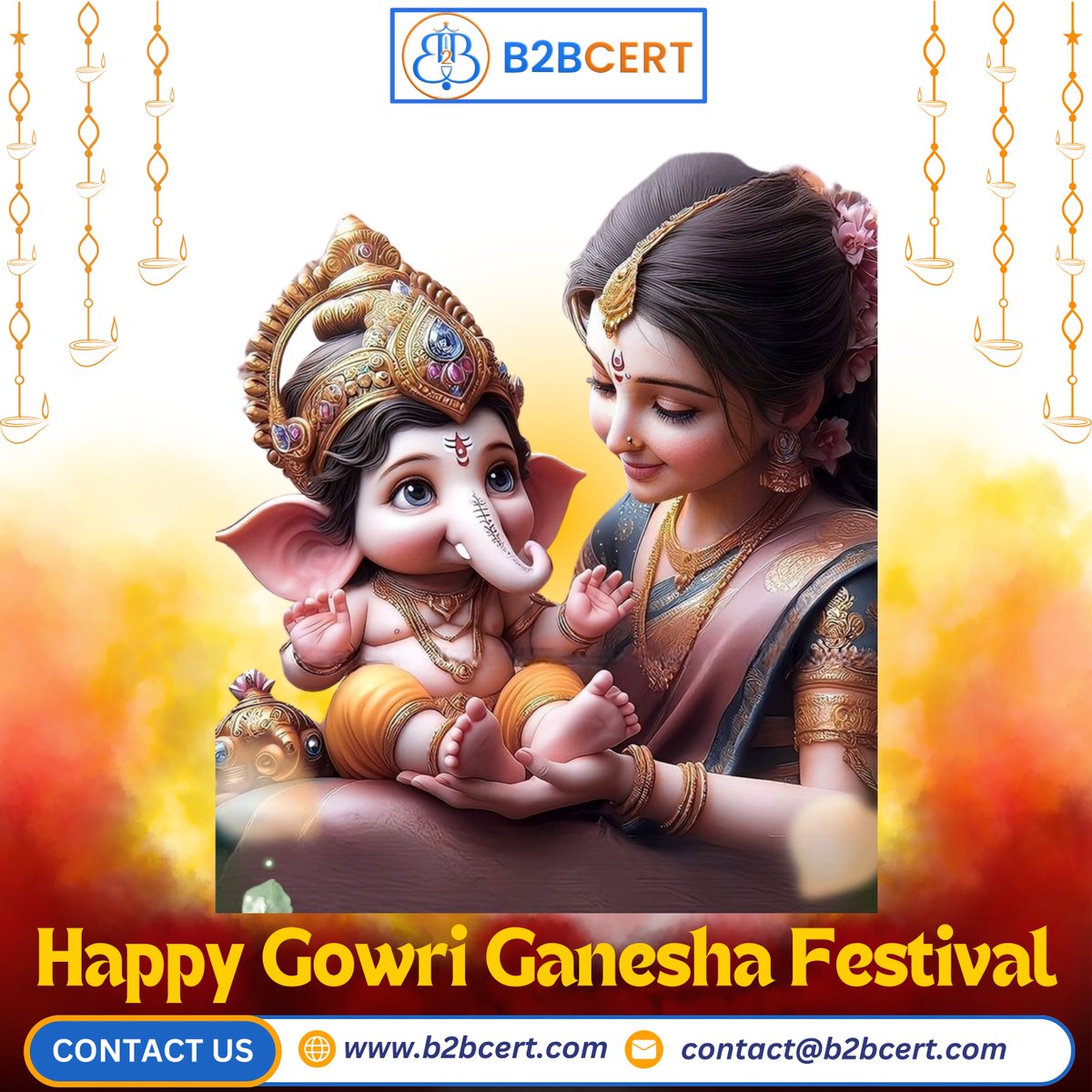 b2bcert's tweet image. Happy Gowri Ganesha Festival 
#HappyGowriGanesha #GowriGaneshaFestival #GaneshChaturthi #DivineBlessings #FestivalVibes #IndianFestivals #SpiritualCelebration #ProsperityAndPeace #GaneshaBlessings #india #Bangalore #Patna #Delhi #Mumbai #Coimbatore #Kolkata #Chennai #Hyderabad