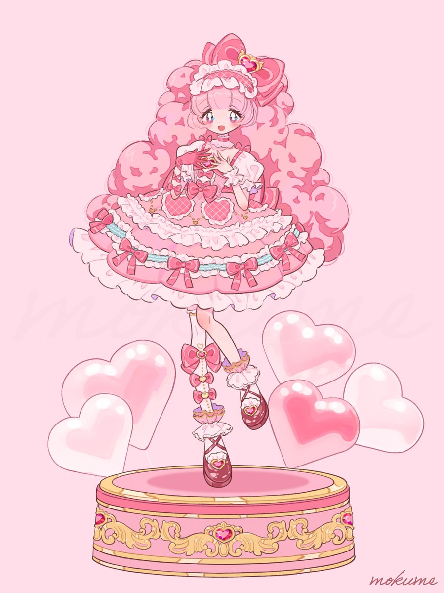 ピンクのもこもこ